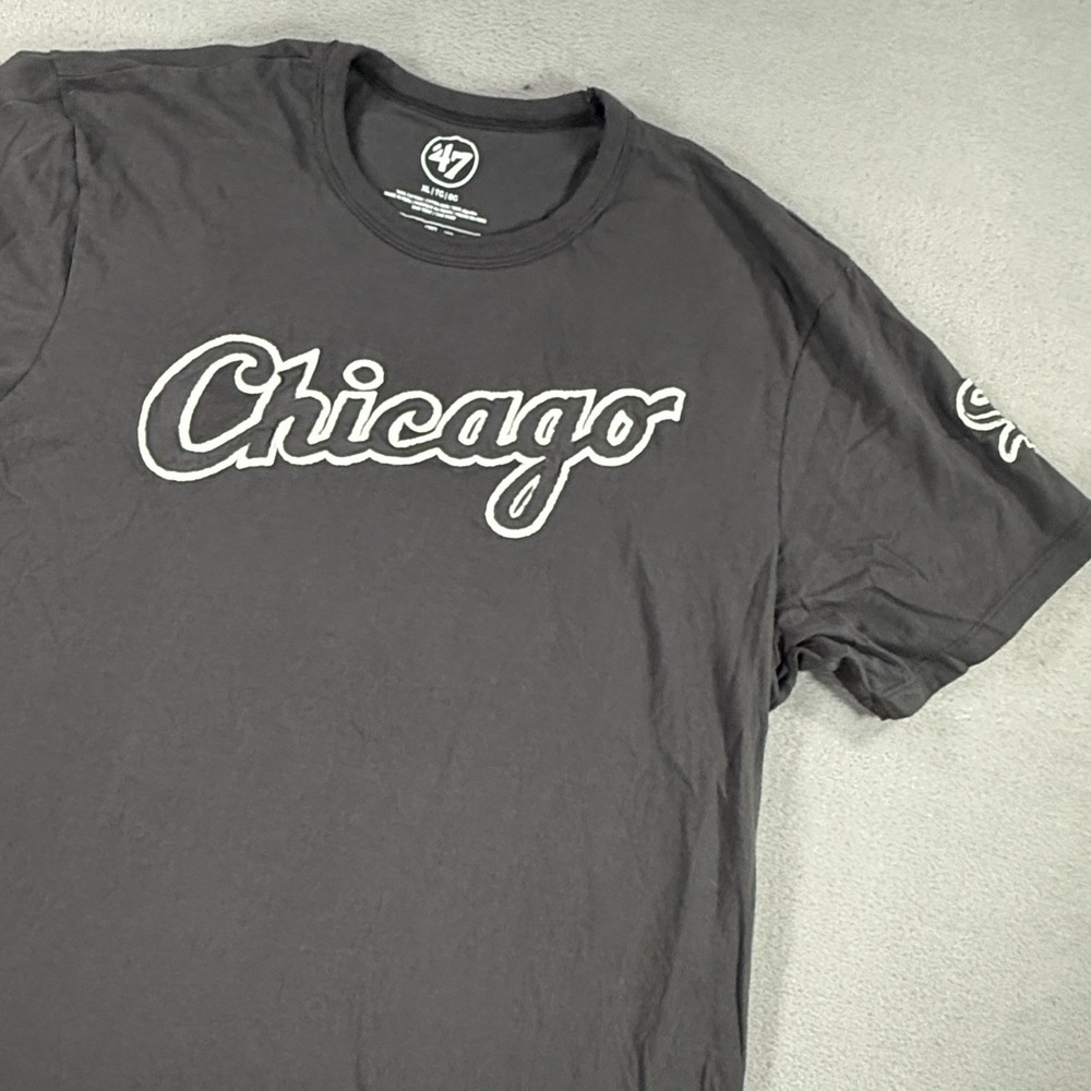 Chicago White Sox 47 Brand Black T-Shirt MLB XL Short Sleeve